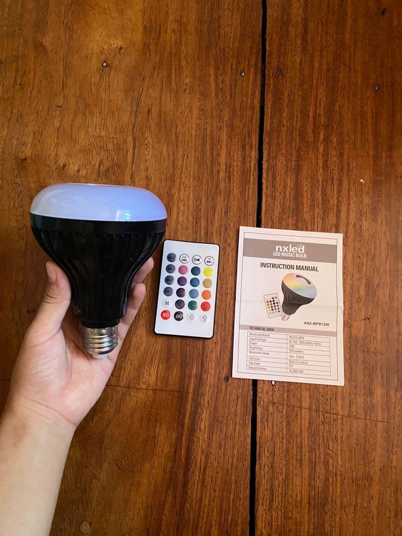 NXLED Smart Music Bulb Speaker Bulb Furniture Home Living