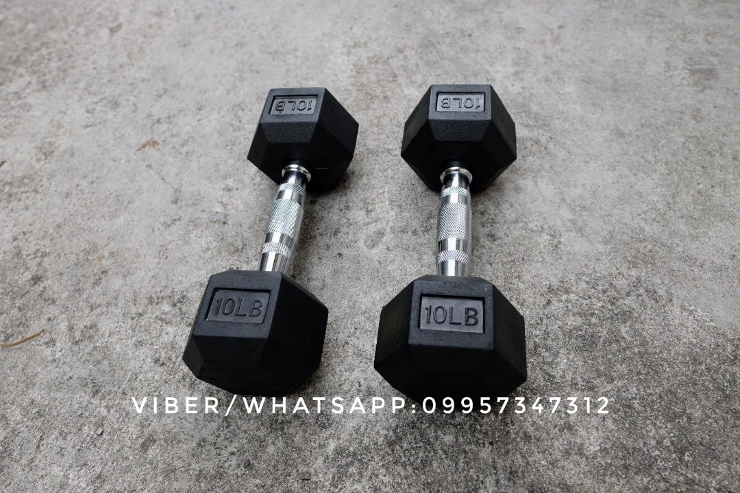 10 lb best sale hex dumbbells