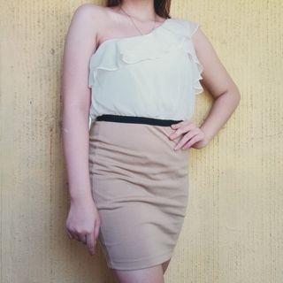 One shoulder dress