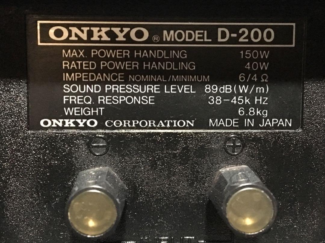 SALE/94%OFF】 ONKYO model D-200 2個 D-200Ⅱ AS-150H zlote-arkady.pl