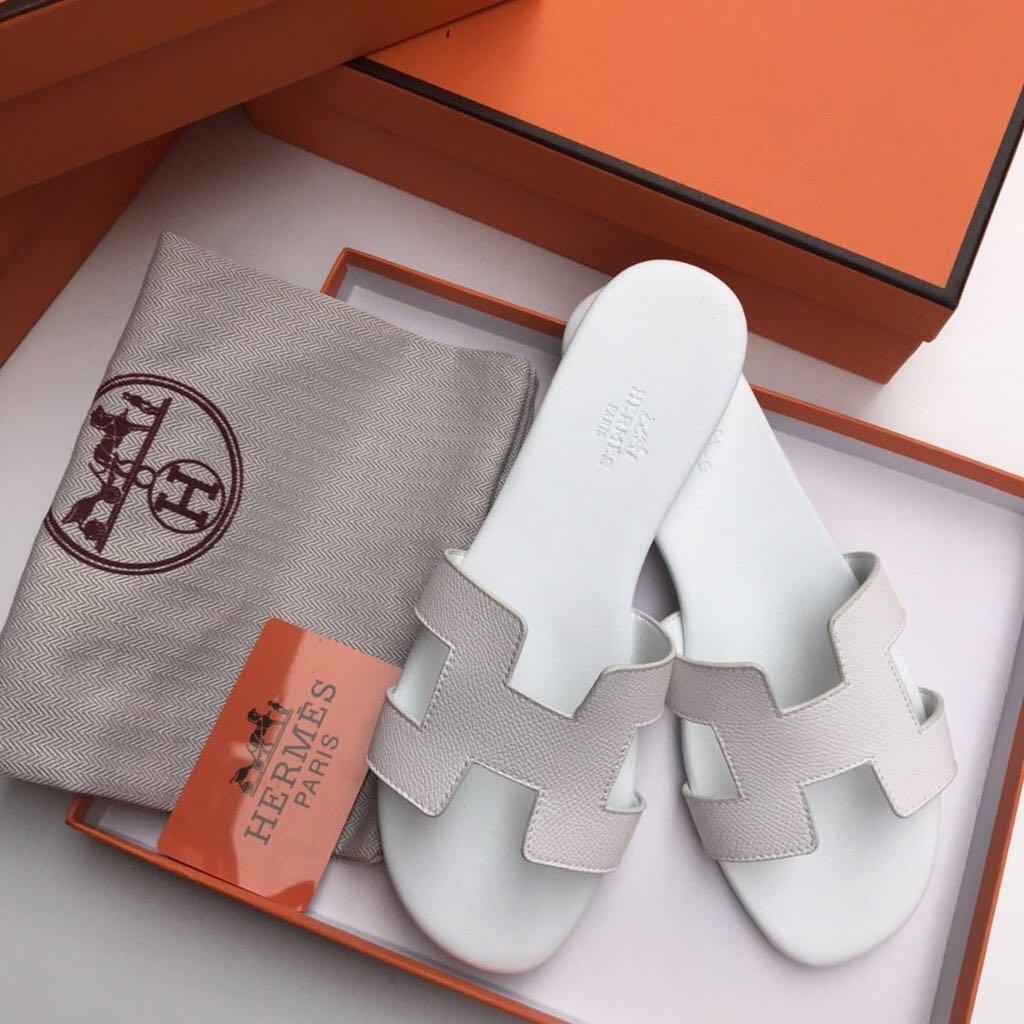 hermes female slippers