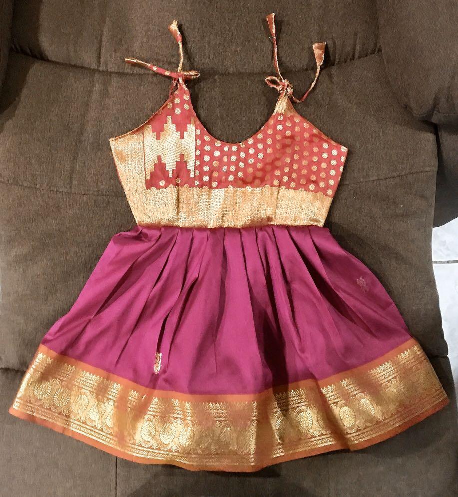 pattu pavadai for 9 months baby