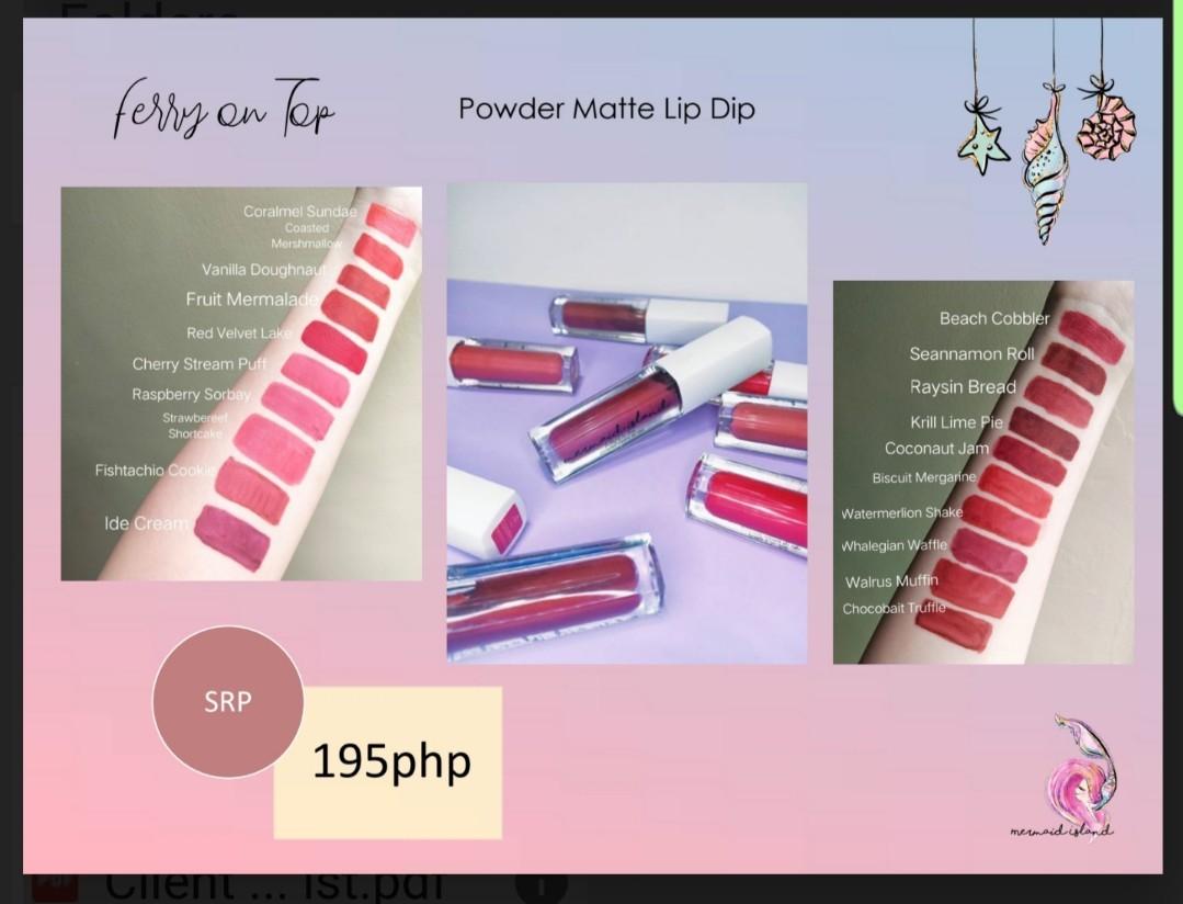 Powder matte lip dip (Category: Makeup) located in Tanza. Submitted by projectshop (Listing ID 1017514621, Image 1). Description: lipdip...