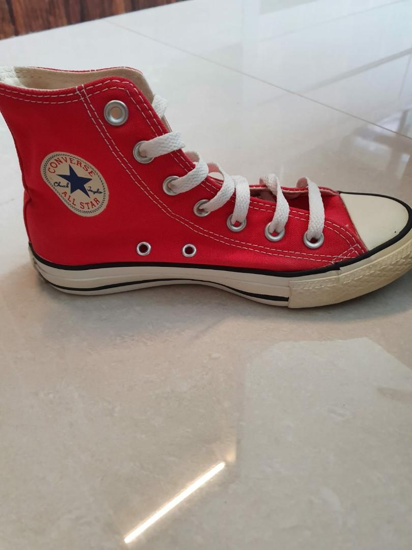 Classic Converse RED Shoes, Women's 