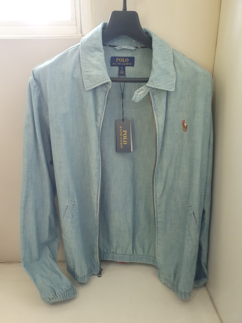 RL Polo Ralph Lauren Chambray Jacket - Authentic, Men's Fashion, Coats,  Jackets and Outerwear on Carousell