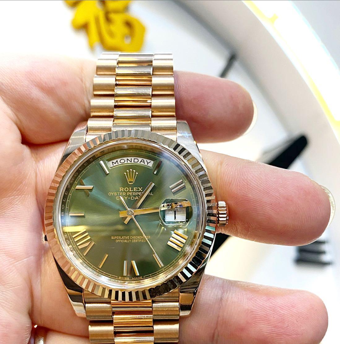 olive dial rolex