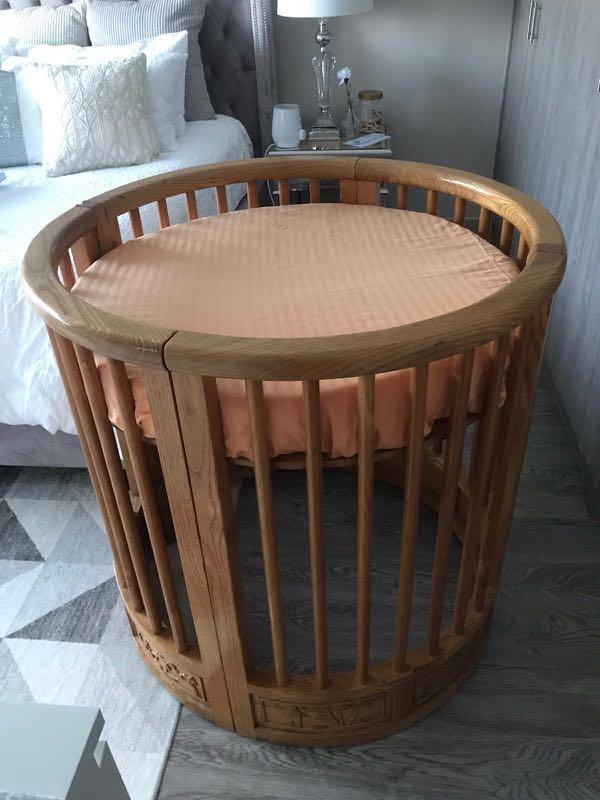 Round wooden cot sale
