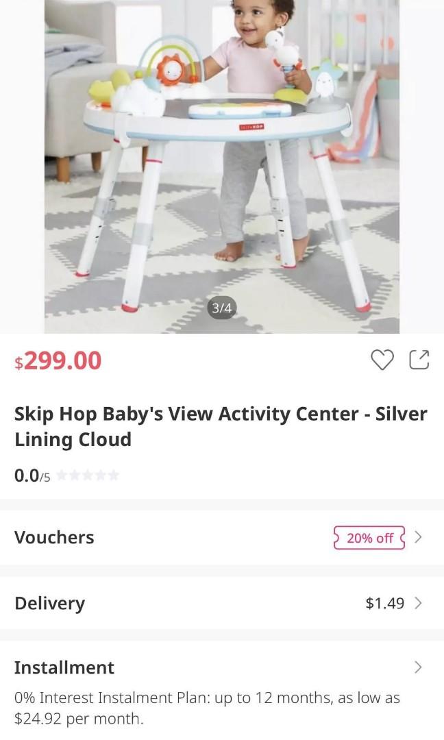 silver lining cloud baby's view activity center