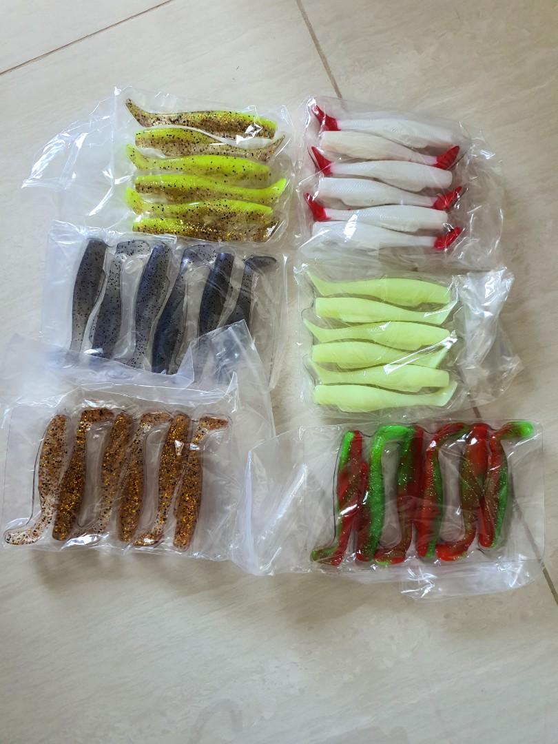 Soft Minnow rubber lure soft bait good for pond fishing, Sports