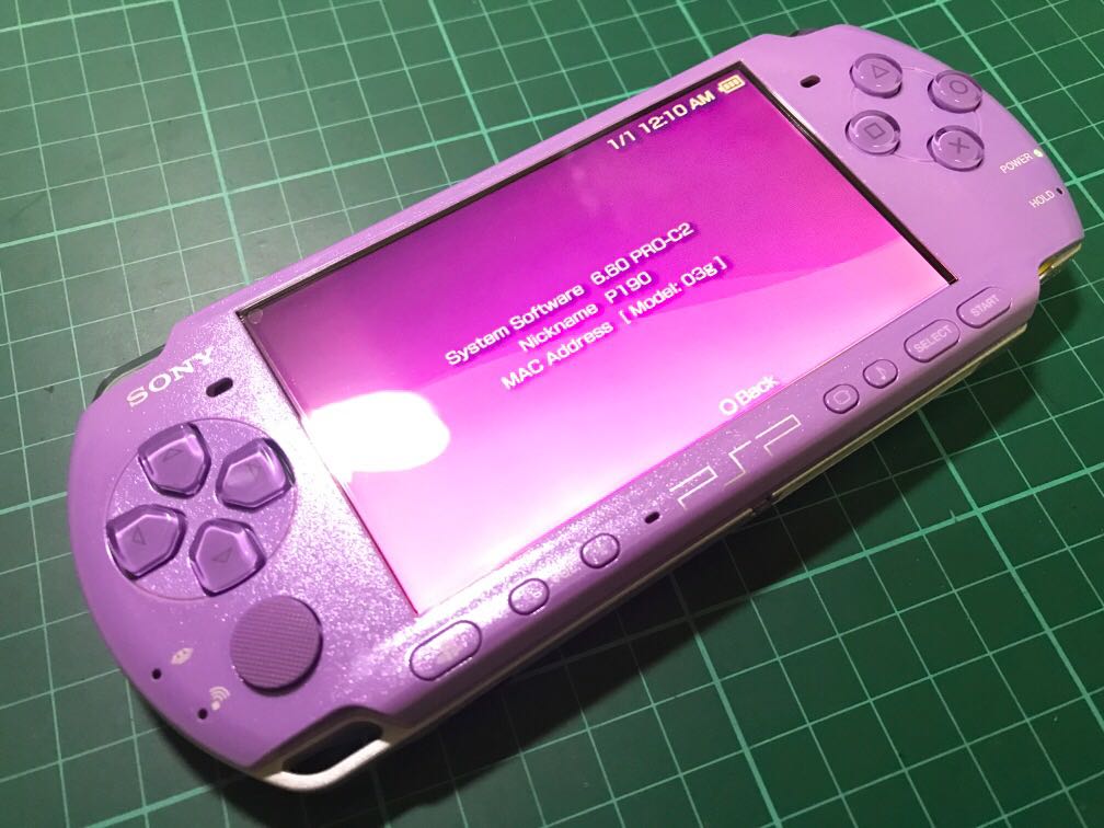 Sony Psp 3000 Slim purple (limited), Video Gaming, Video Game Consoles