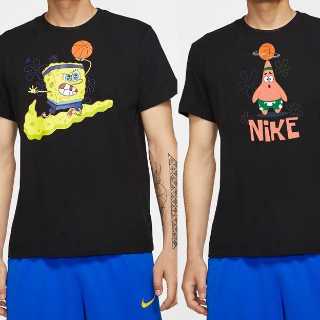 Spongebob x Nike tees, Men's Fashion 