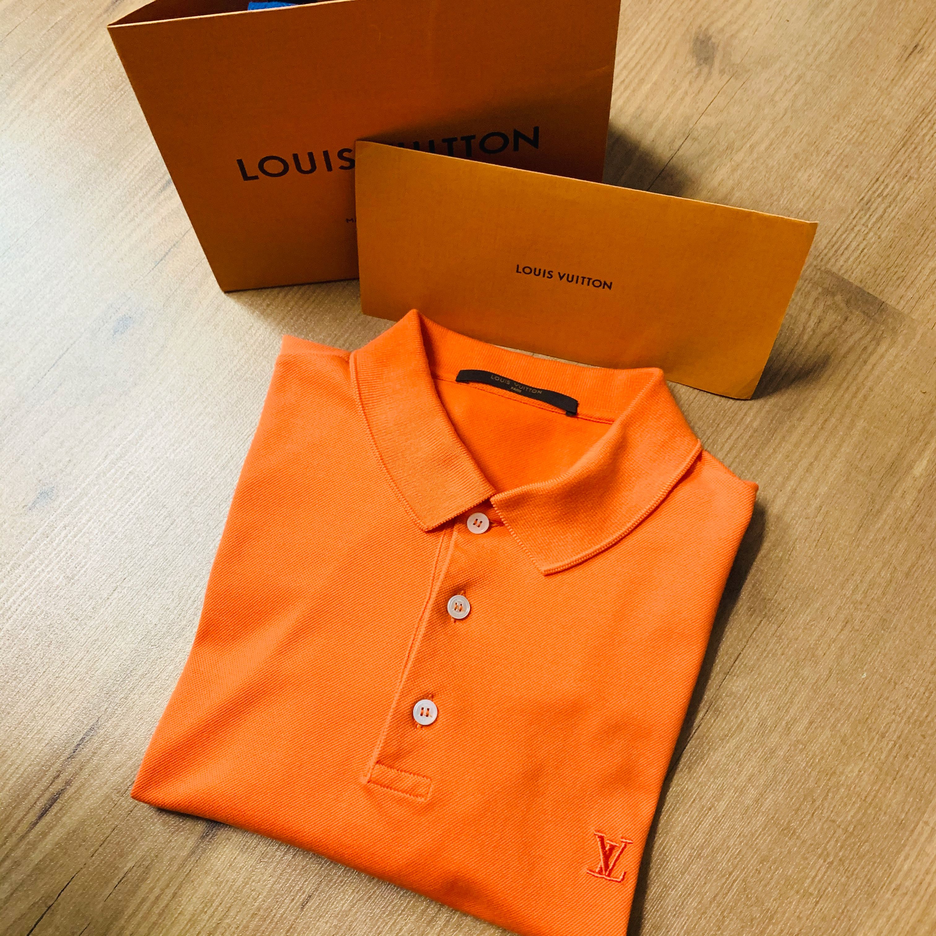 Louis Vuitton] Louis Vuitton Polo shirt Cotton Orange Ladies Polo Shirt –  KYOTO NISHIKINO