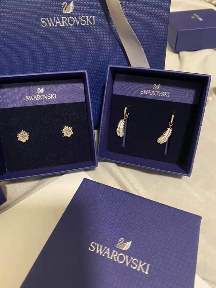 Swarovski naughty hoop pierced earrings deals