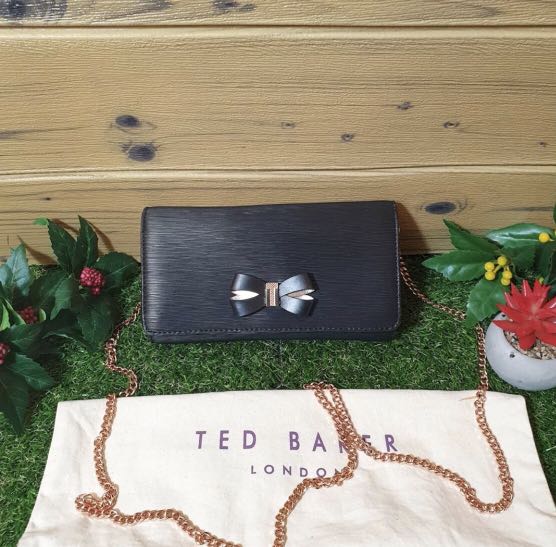 Ted Baker Wallet on Chain, Luxury, Bags & Wallets on Carousell