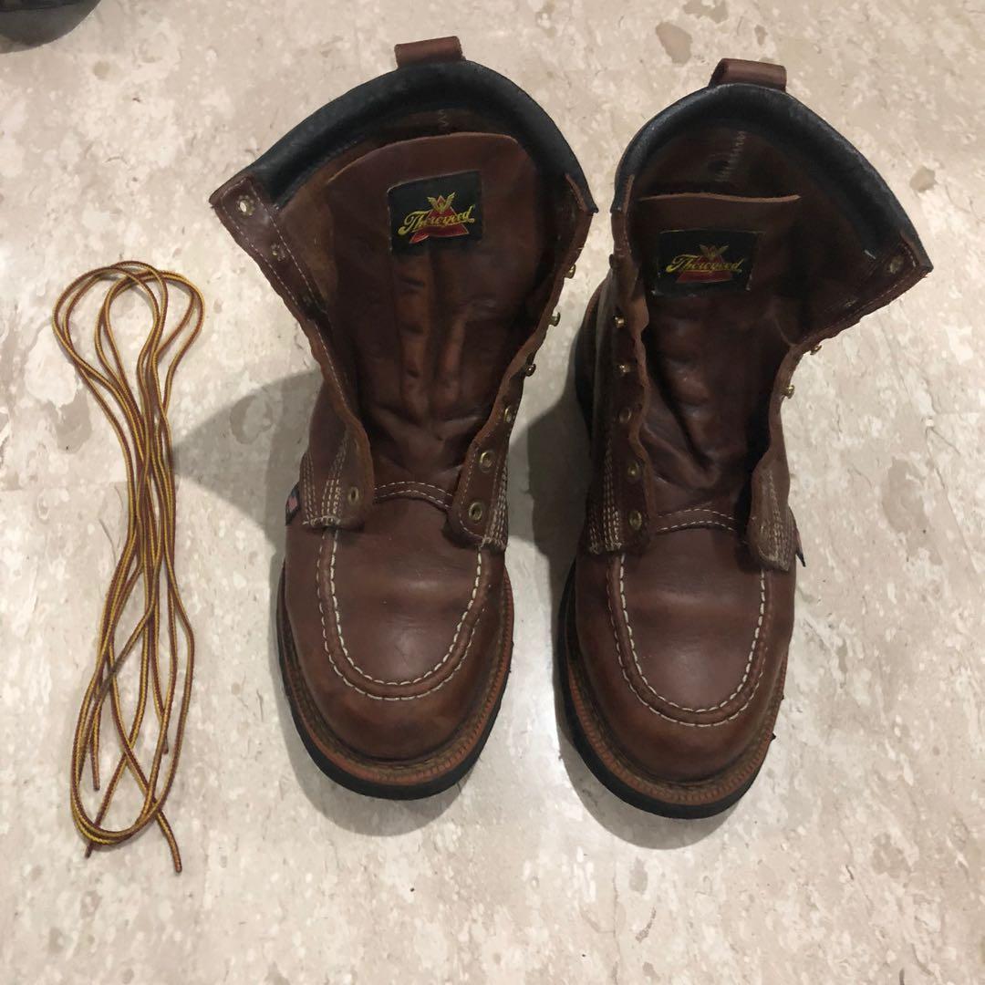 Thorogood black walnut boots top