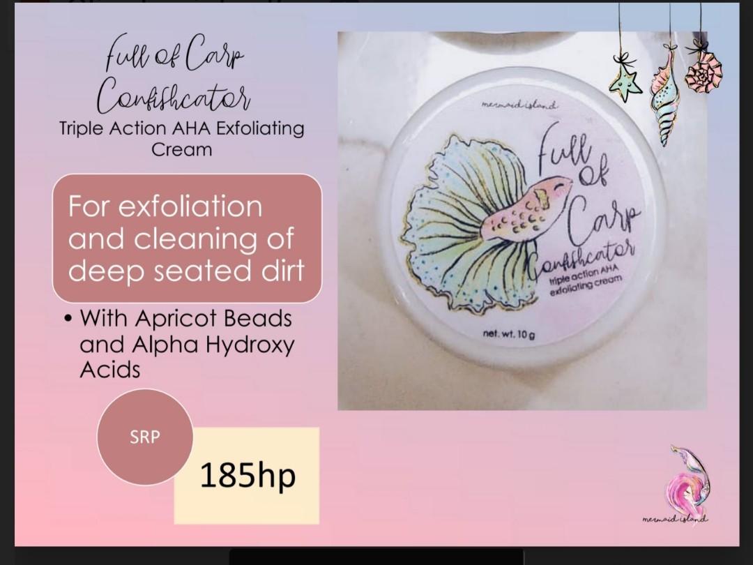 Triple Action AHA exfoliating cream (Category: Face Care) located in Tanza. Submitted by projectshop (Listing ID 1017520159, Image 1). Description: salt scrub and exfoliating.