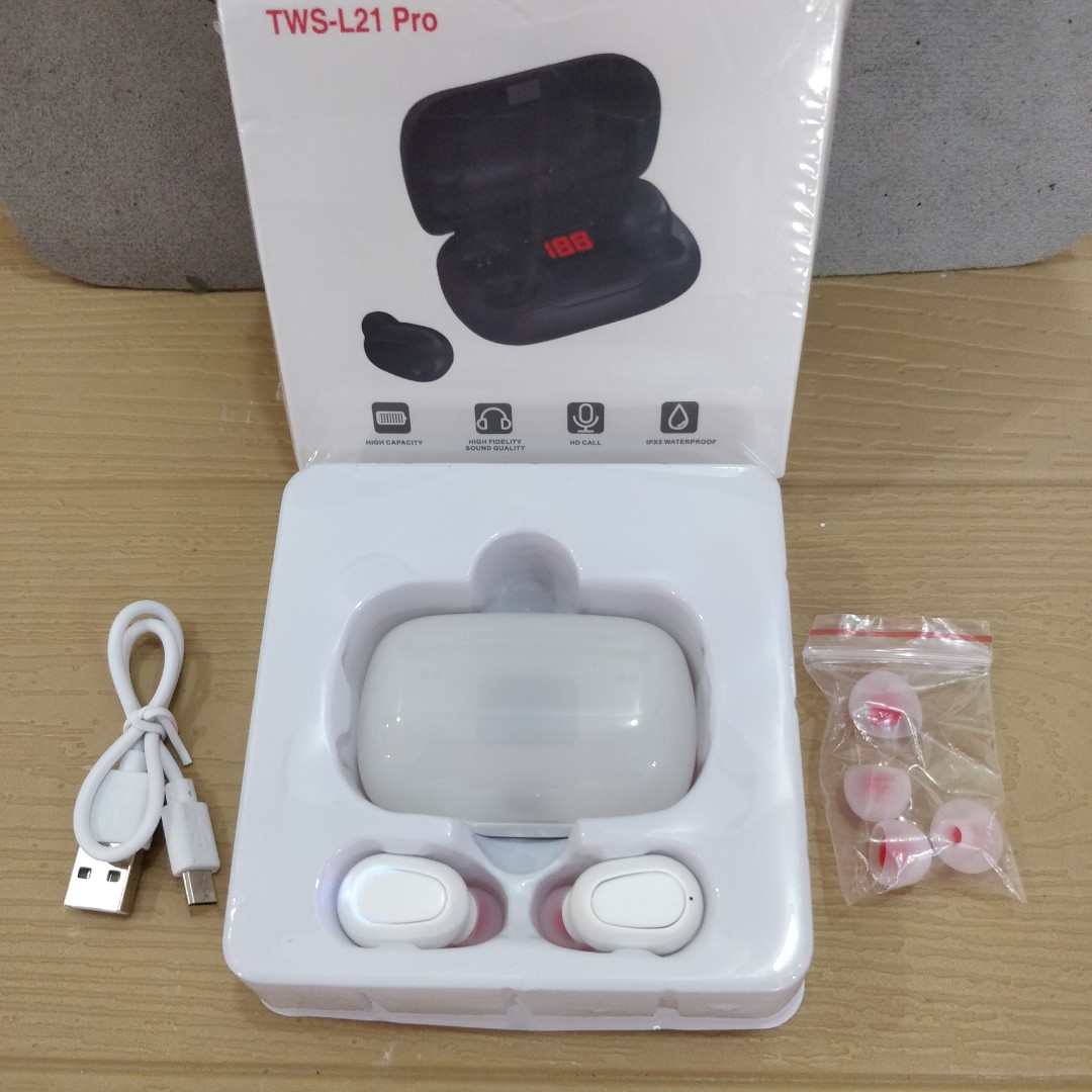 TWS L21 PRO WHITE Audio Earphones on Carousell
