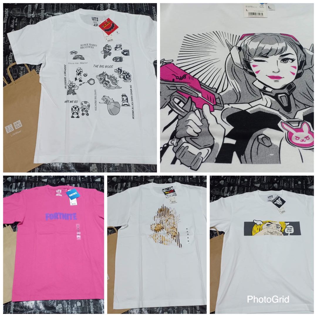 Uniqlo Limited Edition Anime And Manga Shirts Men S Fashion Clothes Tops On Carousell