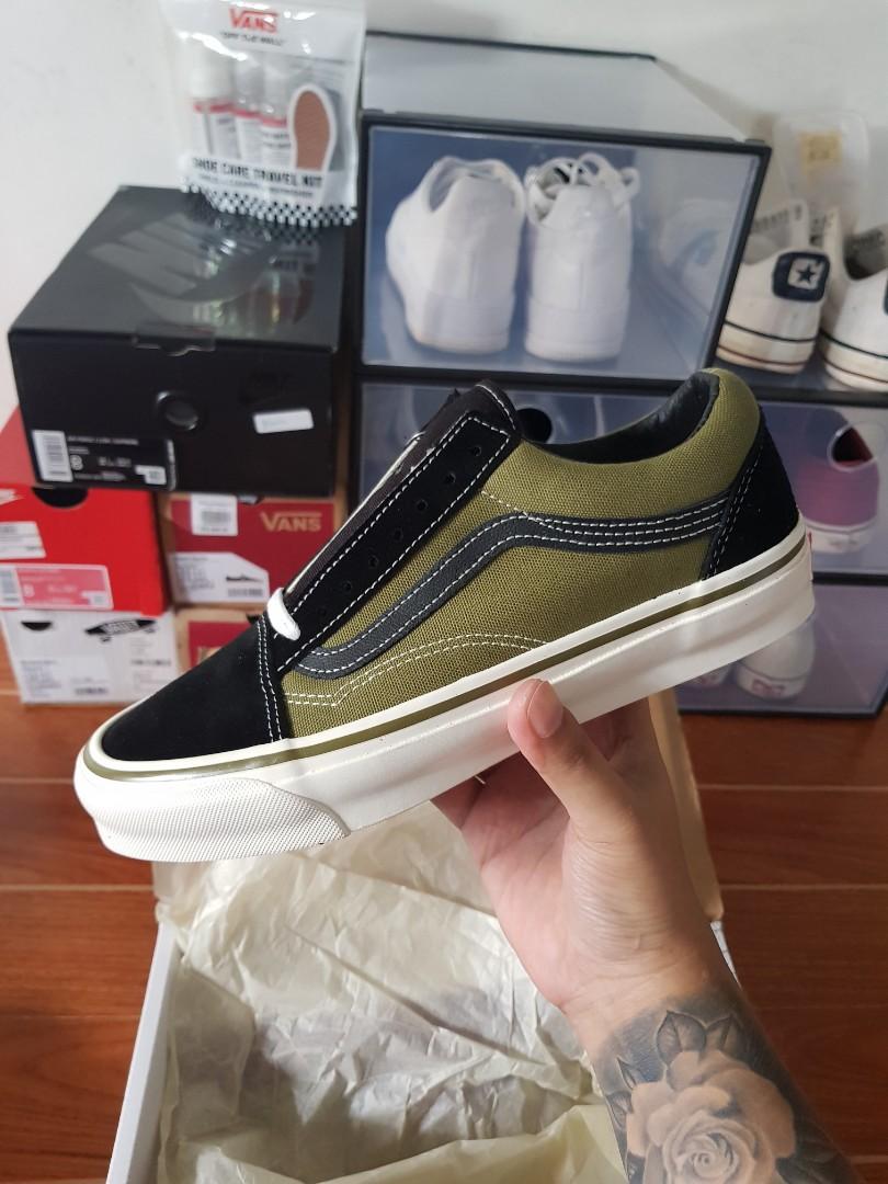 vans black og old skool lx sneakers