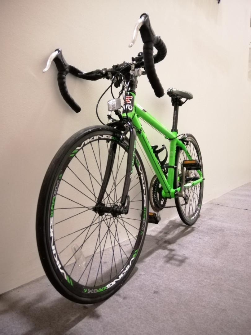 Viking road bike green clearance