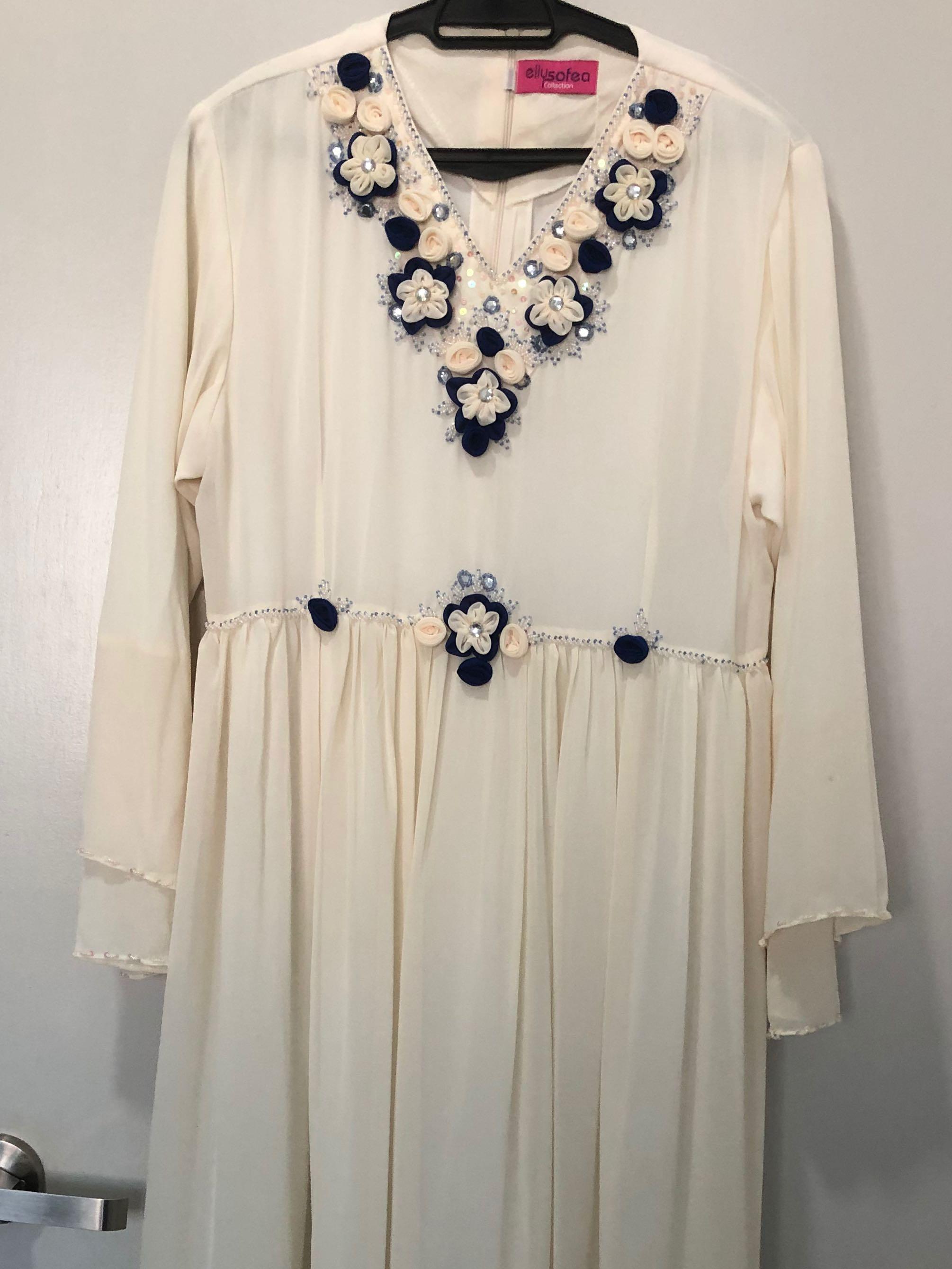 white engagement dress