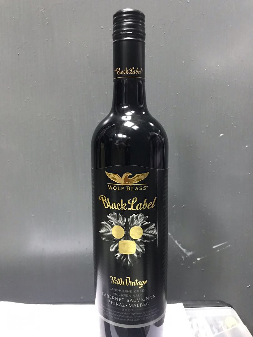 Wolf Blass Black Label (35th Vintage ) Cabernet Sauvignon ...
