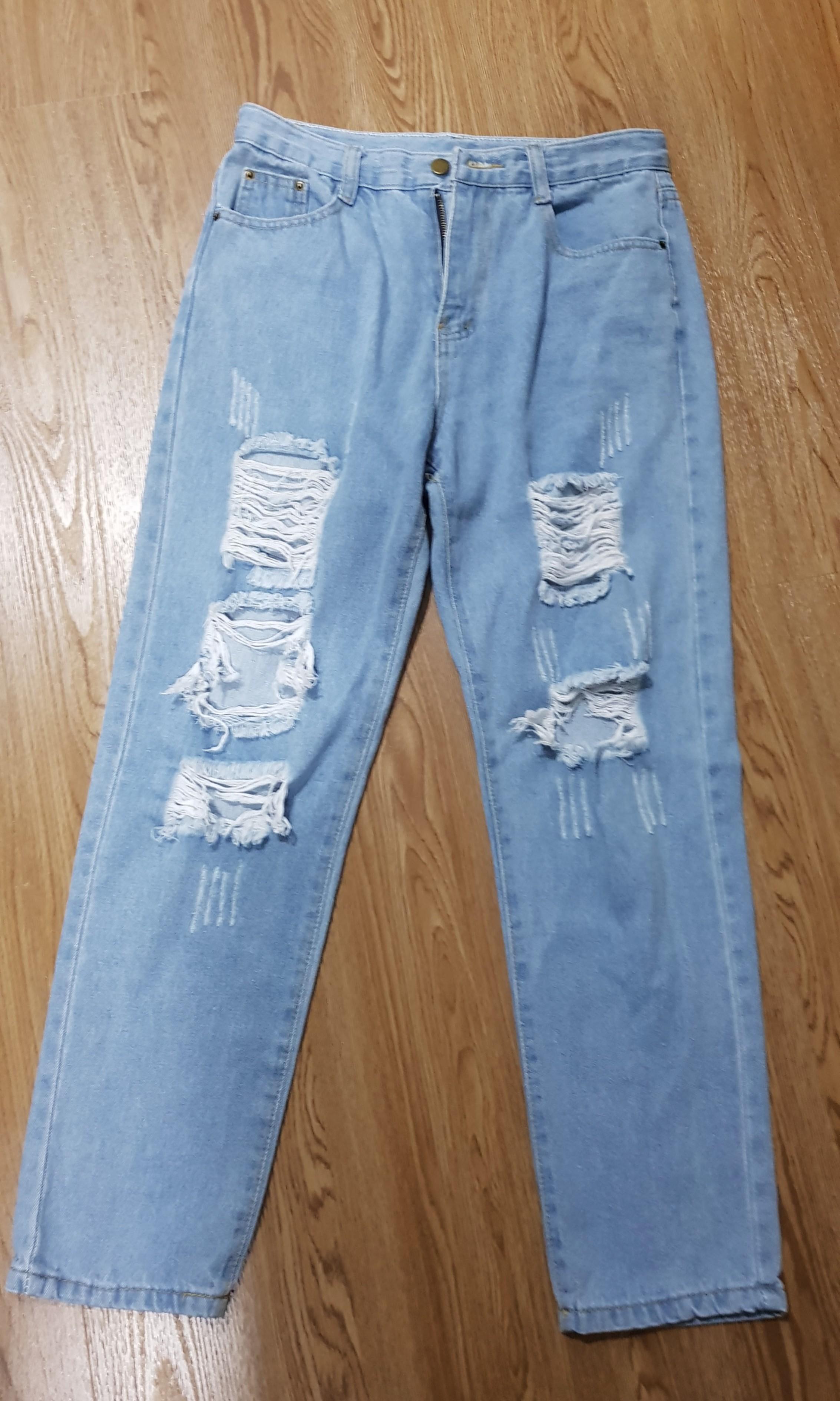 ripped jeans size 8