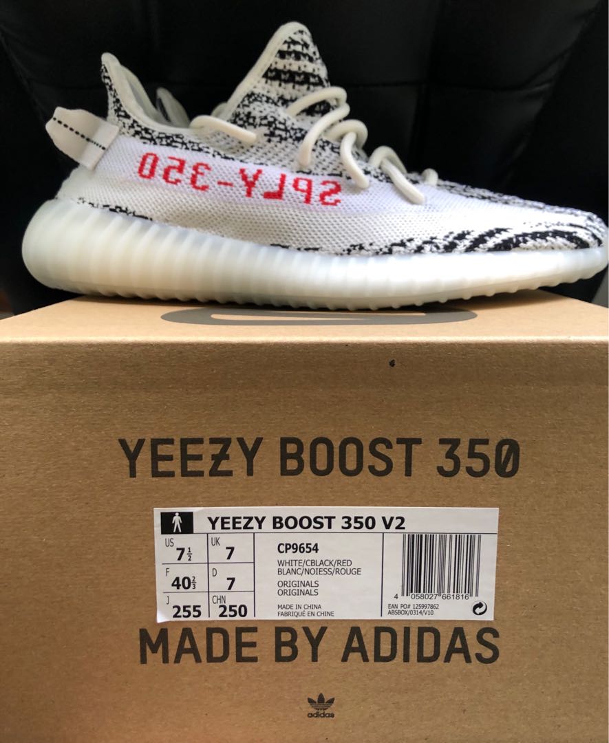 Yeezy Boost 350 V2 Zebra (2020 Restock) On-hand, Men's Fashion, Footwear,  Sneakers on Carousell
