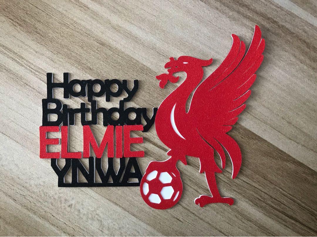 Liverpool Cake Topper Birthday Printable Premier League EPL SVG | Vectorency
