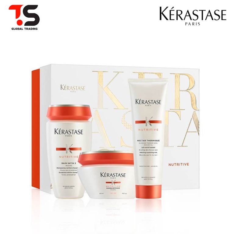 100 Authentic Kerastase Nutritive Gift Set Shmp Masque Thermique Health Beauty Hair Care On Carousell