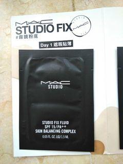 $12包郵 MAC Studio Fix fluid Foundation 3包 霧鏡粉底 NC15