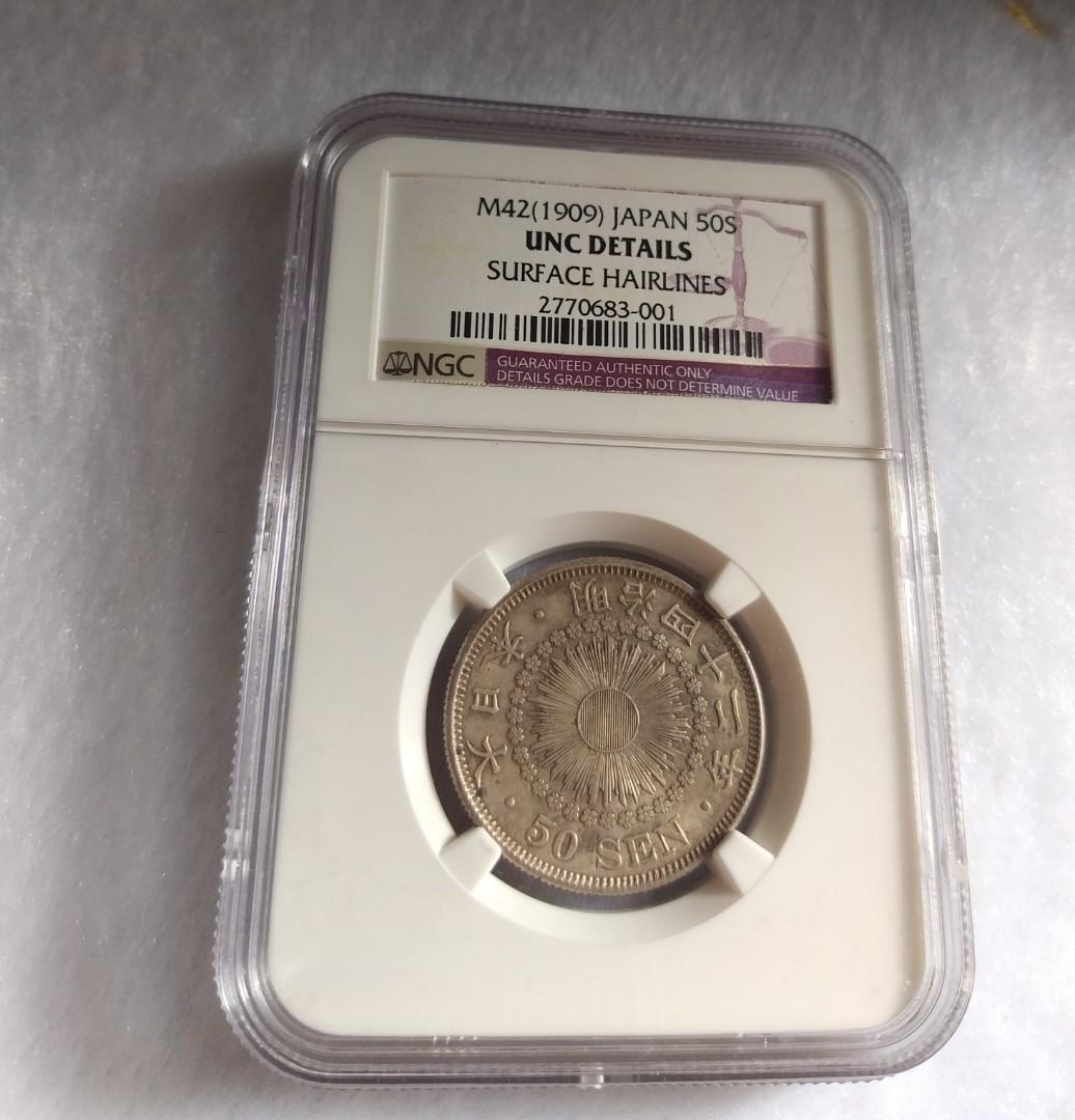 1909 日本明治42年銀幣ngc 評级unc 古董收藏 錢幣 Carousell 1909 日本明治42年銀幣ngc 評级unc 古董收藏 錢幣 Carousell