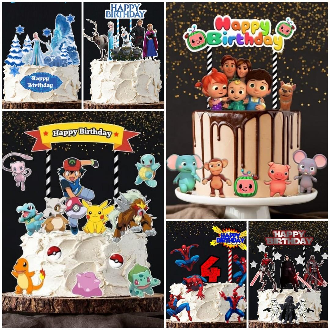 1set 12 Pokemon Cocomelon Frozen Moana Rapunzal Cake Topper Design Craft Others On Carousell - kitty blaze roblox