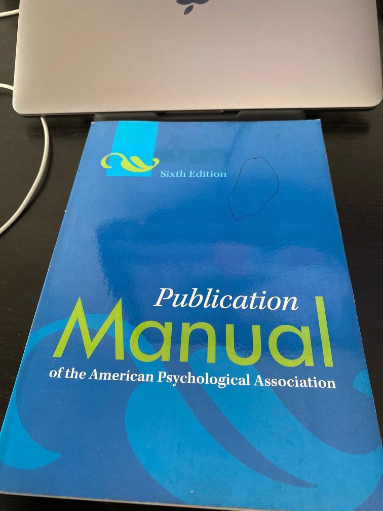 6th Edition Publication Manual Of The American Psychological