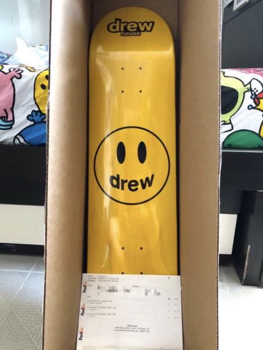 [購自官網] Drew House Mascot Skate Deck 滑板- Golden Yellow