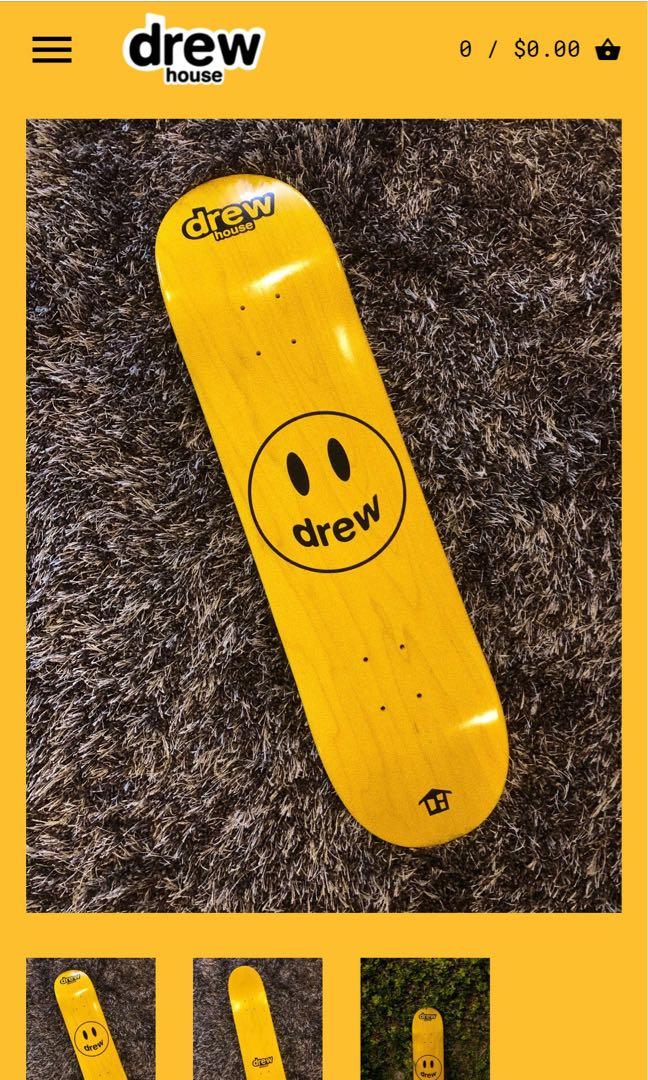 購自官網] Drew House Mascot Skate Deck 滑板- Golden Yellow, 興趣及