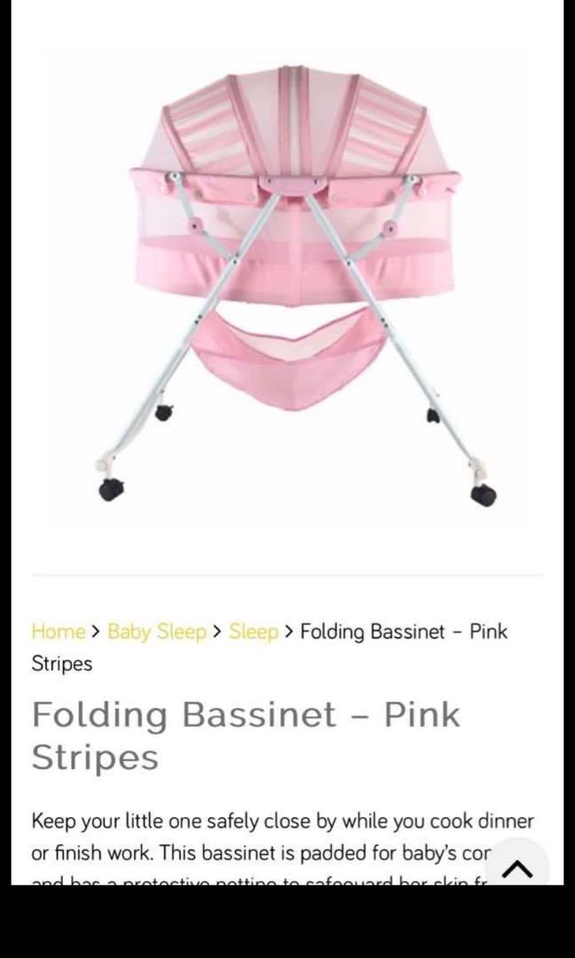 folding baby bassinet