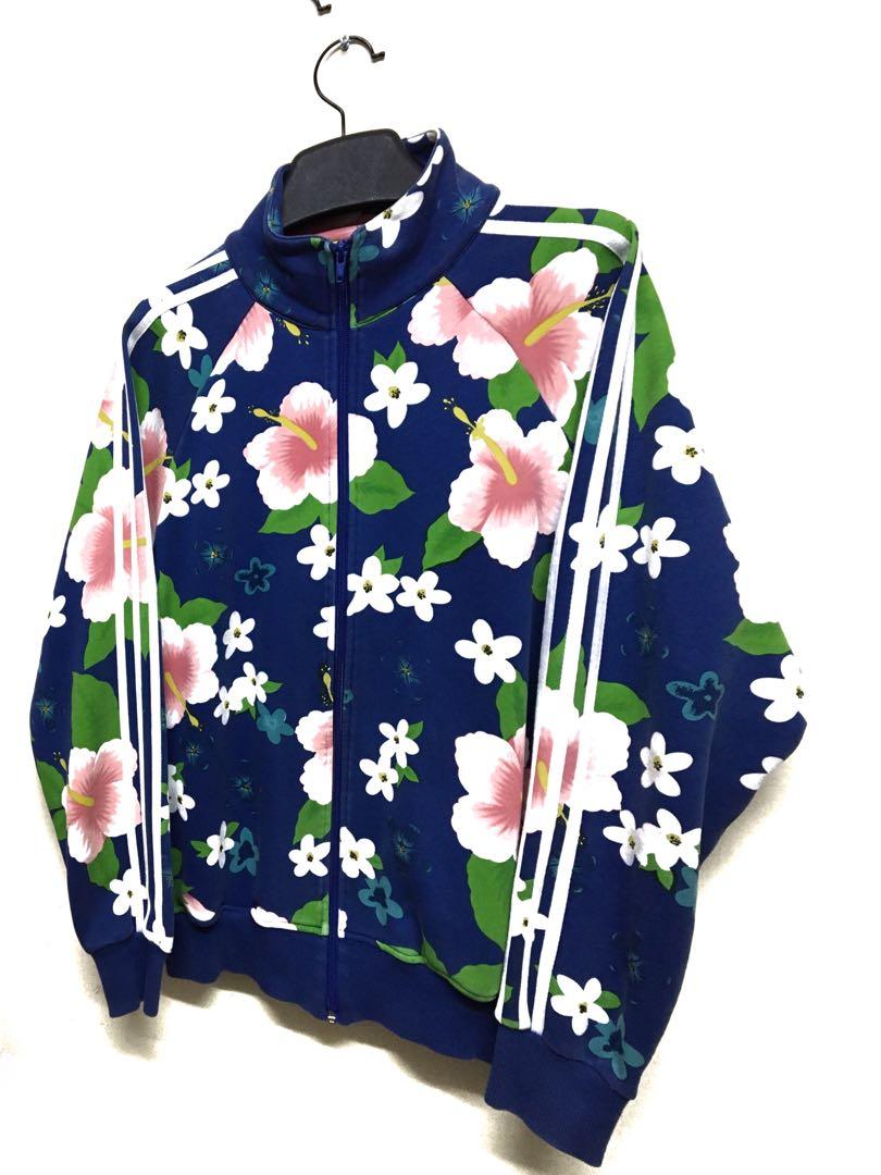 Mens floral adidas best sale jacket