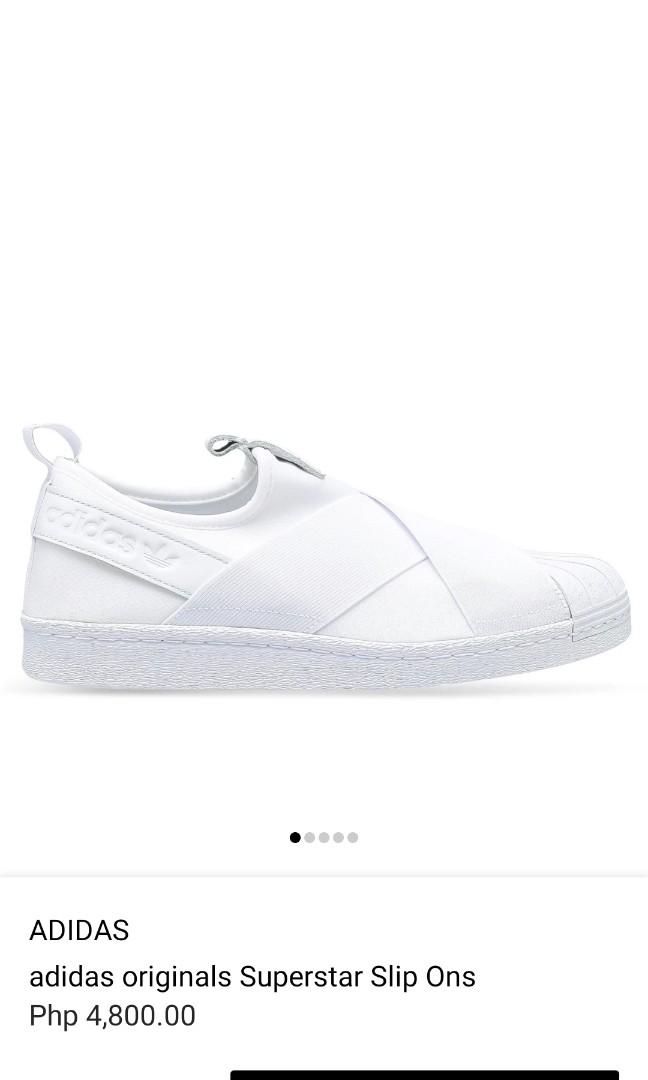 adidas slip on all white