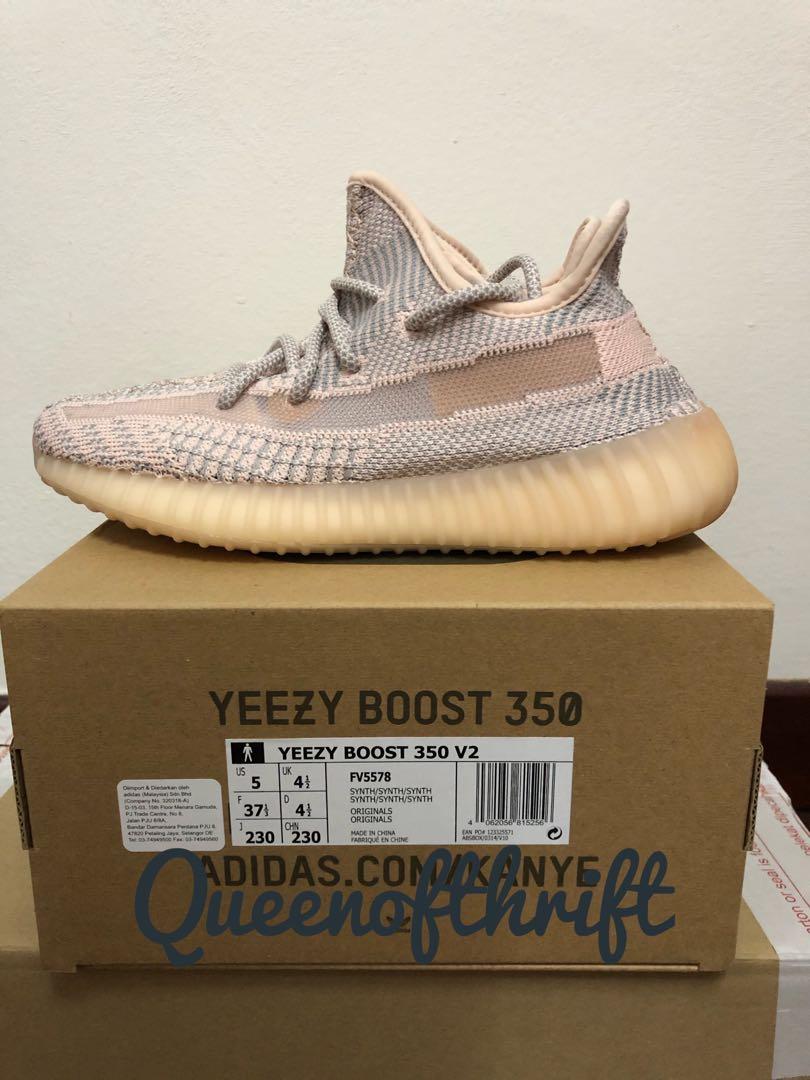 Adidas Yeezy Boost v2 Synth US5/UK4.5 
