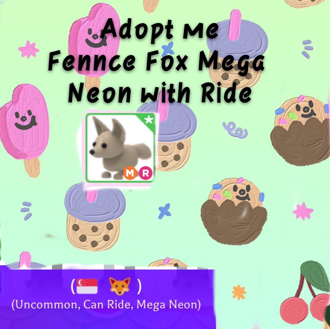 Adopt Me Fennec Fox Mega Neon Toys Games Video Gaming In Game Products On Carousell - roblox adopt me pets unicorn mega neon