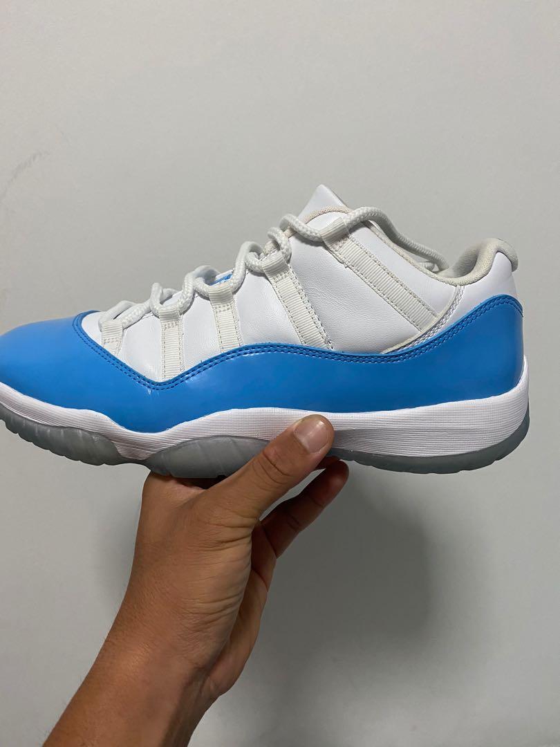 air jordan 11 retro low white university blue