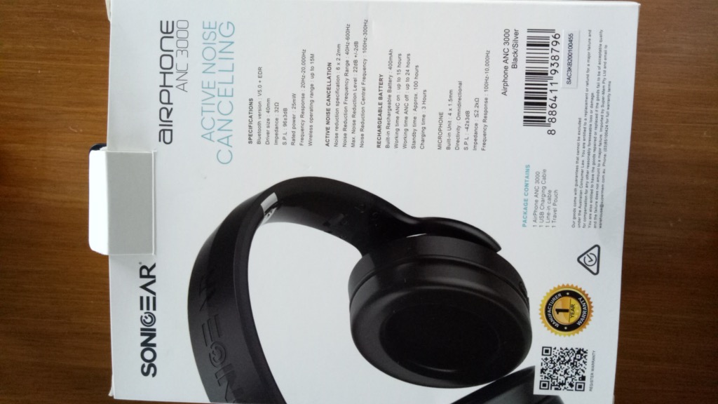 SonicGear Airphone ANC 3000 Audio Headphones Headsets on Carousell