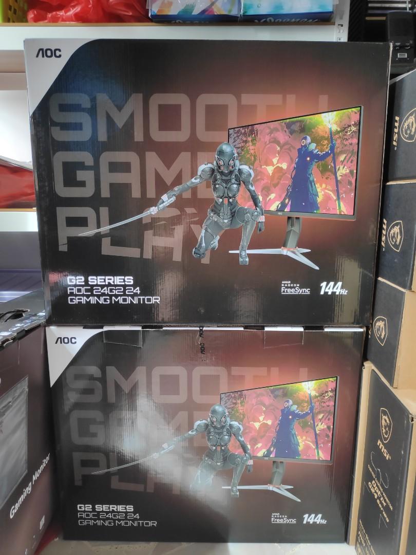 Aoc 24g2 23 8 Inch Fhd 144hz Frameless Gaming Ips Monitor Electronics Computer Parts Accessories On Carousell