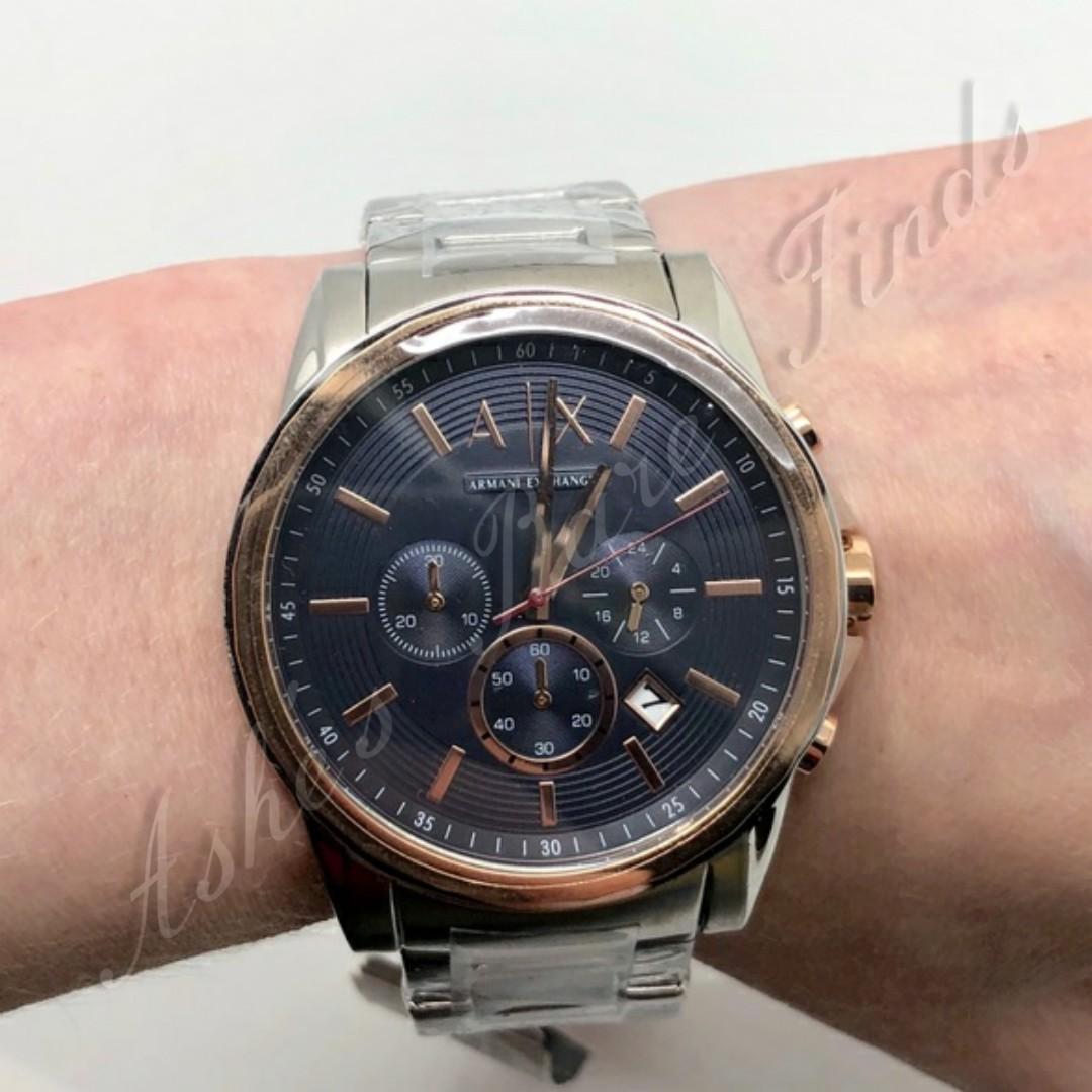 Armani Exchange Mens Stainless Steel Watch, Men's Fashion, Watches ...