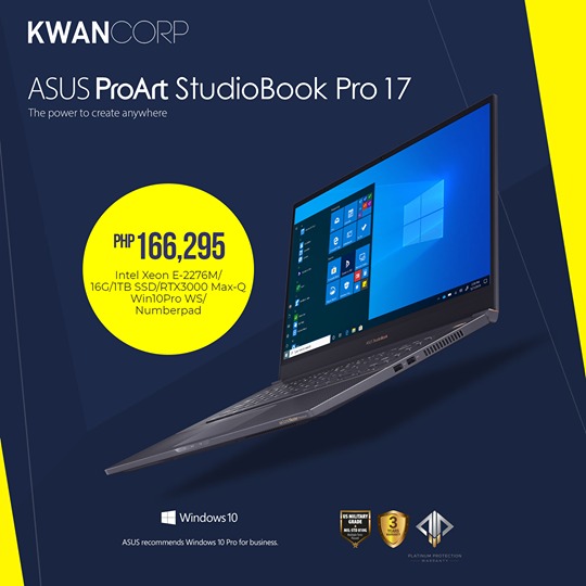 Asus Studiobook Pro 17 W700g3t Av119r Intel Xeon 2776m 16gb 1tb Ssd Rtx3000 6gb Electronics Computers Laptops On Carousell