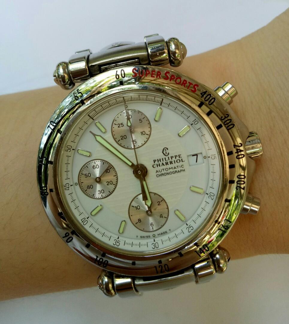 Auth Philippe Charriol Super Sports Ref No 060.98.4962N Watch for Men s