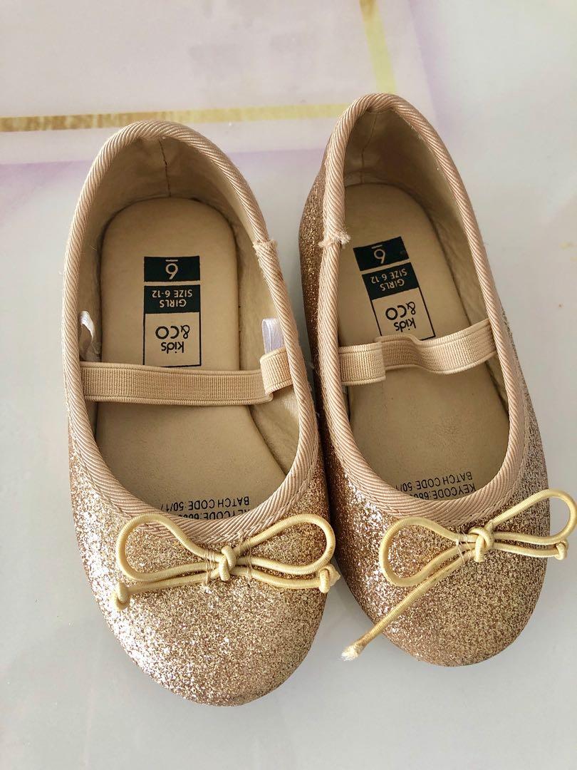 girls gold shoes size 12