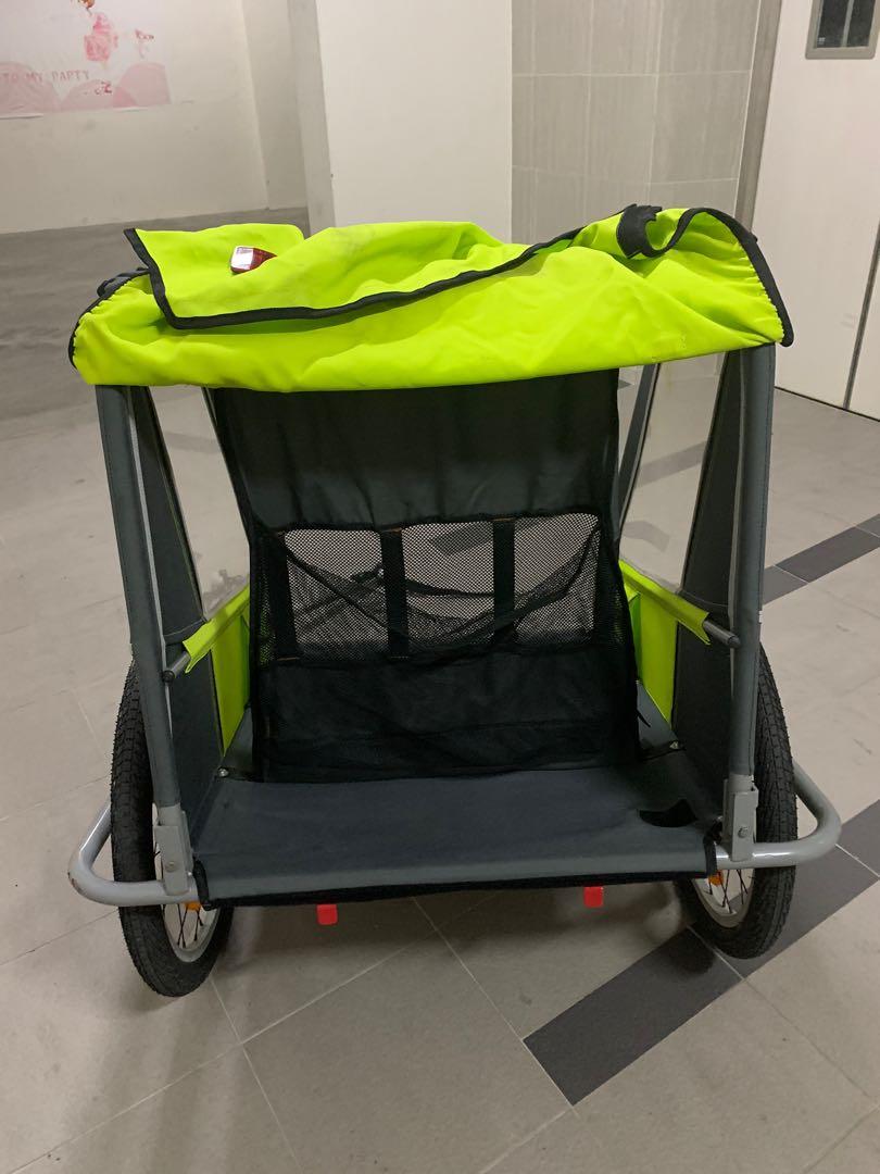 Bike trailer for kids (up to 2) decathlon btwin, Sports Equipment