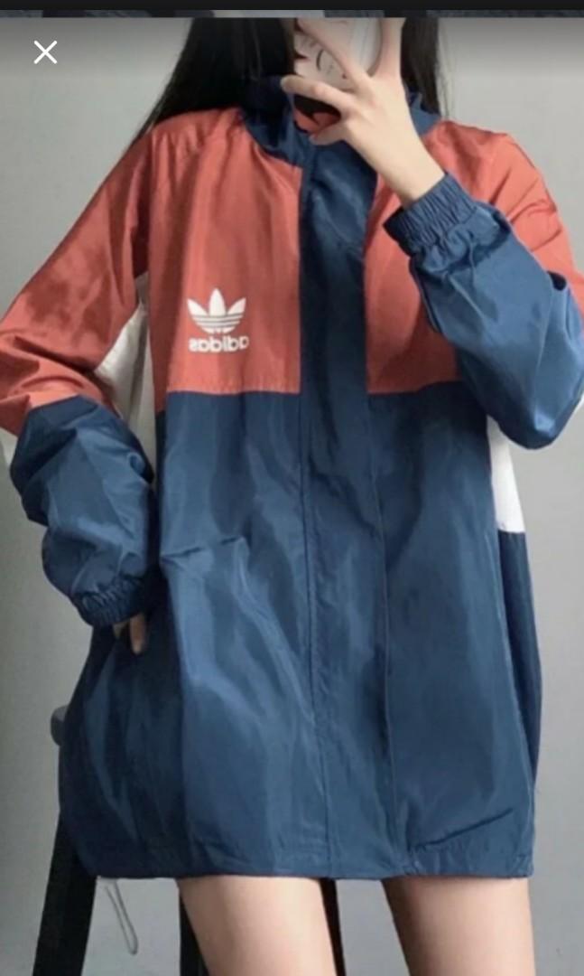 adidas jacket red blue white